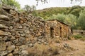 Village and stone buildings at Tuvarelli in Corsica