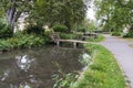 The village and stream of Lower Slaughter Royalty Free Stock Photo