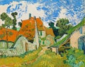 Village Street In Auvers by Van Gogh