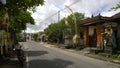 Village street in Kuta Selatan, Bali (Indonesia) Royalty Free Stock Photo