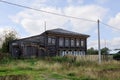 Old carved wooden house. in the ancient village of Visim, Sverdlovsk region, Urals, Russia Royalty Free Stock Photo