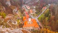 Village Svaty Jan pod Skalou in autumn