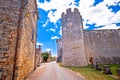 Village of Svetvincenat ancient square and stone landmarks view