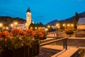 The village TerchovÃÂ¡ in the night