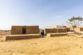 Village in the THAR DESERT, located close to Jaisalmer, the Golden City in India Royalty Free Stock Photo