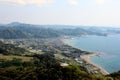 Village from the top of Mt. Nokogiri Royalty Free Stock Photo