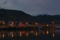 Village of Treis-Karden at sunset, in Germany