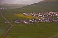 Village of Trittenheim in the vineyards at the river Royalty Free Stock Photo