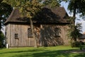 The village Tum wooden church, Polish summer Royalty Free Stock Photo