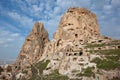 Village of Uchisar in Capadocia Royalty Free Stock Photo