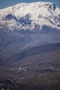 Village under the mountain Royalty Free Stock Photo