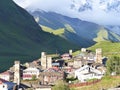 Village of Ushguli to Svanetie in Georgia.