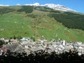 The picturesque swiss village of Vals in the Graubunden region