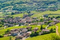 The village of Vergisson and wine yard's, Burgundy, France