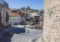 Village view of Goreme in Cappadocia . Beautiful natural terrain and the beauty of the UNESCO World Heritage landscape. Turkey