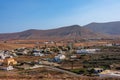 The village of Villaverde with its old windmills on the island of Fuerteventura