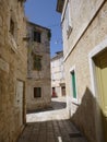 Narrow streets in the old town of Vis Royalty Free Stock Photo