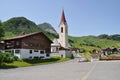 Village Warth am Arlberg. Lower Austria Royalty Free Stock Photo
