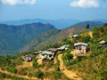 A village on the way from Kalaw town to Inle Lake Royalty Free Stock Photo