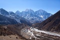 Village on the way to Everest base camp, Sagarmatha, Nepal Royalty Free Stock Photo