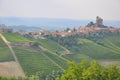 village vineyards Langhe serralunga Alba Royalty Free Stock Photo