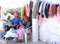 Village women selling their creation