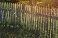 Village wooden fence