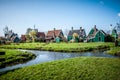 Village with wooden houses