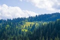 Village yard on the mountain Royalty Free Stock Photo