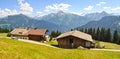 Village in the Ziller valley. Tyrol, Austria Royalty Free Stock Photo