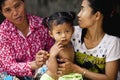 Villagers in Kampuchea Royalty Free Stock Photo