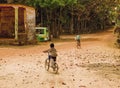 Villagers in Kampuchea Royalty Free Stock Photo