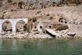 Villagers waiting river boat in Firat River Coastline