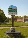 East Runton Village Sign, Norfolk, UK