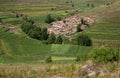 Villages in the grassland scenery of Zhangbei County, China Royalty Free Stock Photo