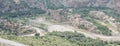 Village and rivers, from high atlas mountain Morocco