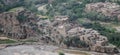 Village and rivers, from high atlas mountain Morocco