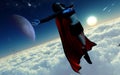 Villain Supergirl Character Flying Royalty Free Stock Photo
