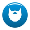 Villainous beard icon blue Royalty Free Stock Photo