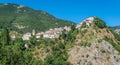 Scenic sight in Villalago, province of L`Aquila in the Abruzzo region of Italy.