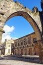 Villalar arch and Jaen Gate in Baeza, Spain Royalty Free Stock Photo