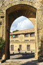 Villalar arch and Jaen Gate in Baeza, Spain Royalty Free Stock Photo