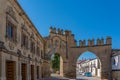 Villalar arch and Jaen Gate in Baeza. World heritage site by Unesco. Andalusia, Spain Royalty Free Stock Photo