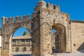 Villalar arch and Jaen Gate in Baeza. World heritage site by Unesco. Andalusia, Spain Royalty Free Stock Photo