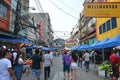 Villalobos street in Quiapo, Manila, Philippines Royalty Free Stock Photo