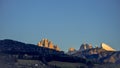 VILLANDERS, SOUTH TYROL/ITALY - MARCH 26 : View of the Dolomites from Villanders South Tyrol in Italy on March 26, 2016 Royalty Free Stock Photo