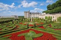 Villandry castle and gardens in August Royalty Free Stock Photo