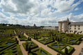 Villandry chateau and its garden, Loire Valley, France Royalty Free Stock Photo