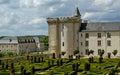 Villandry chateau and its garden, Loire Valley, France Royalty Free Stock Photo