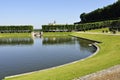 VILLANDRY, FRANCE - JUNE,2013 - Garden with Castle Villandry. The Chateau of Villandry is the last of the great chateau of the Royalty Free Stock Photo